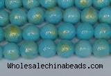 CMJ965 15.5 inches 4mm round Mashan jade beads wholesale