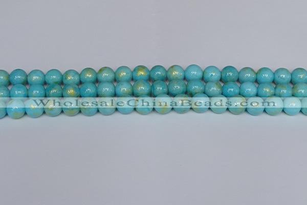 CMJ966 15.5 inches 6mm round Mashan jade beads wholesale