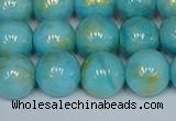 CMJ967 15.5 inches 8mm round Mashan jade beads wholesale