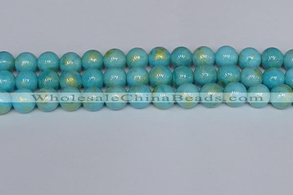 CMJ968 15.5 inches 10mm round Mashan jade beads wholesale