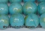 CMJ969 15.5 inches 12mm round Mashan jade beads wholesale