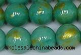 CMJ974 15.5 inches 12mm round Mashan jade beads wholesale