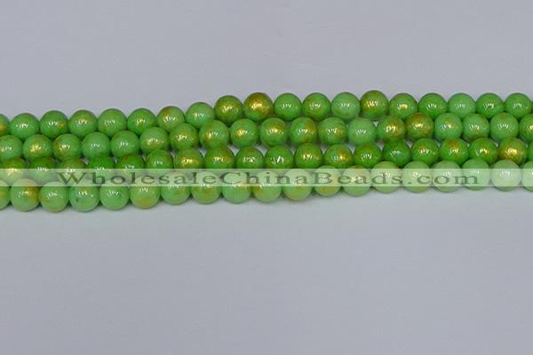 CMJ976 15.5 inches 6mm round Mashan jade beads wholesale