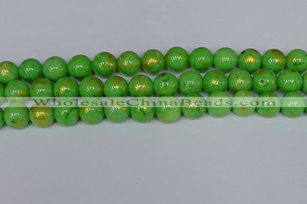 CMJ978 15.5 inches 10mm round Mashan jade beads wholesale