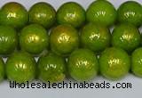 CMJ986 15.5 inches 6mm round Mashan jade beads wholesale