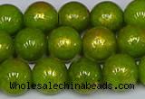 CMJ987 15.5 inches 8mm round Mashan jade beads wholesale