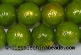 CMJ989 15.5 inches 12mm round Mashan jade beads wholesale