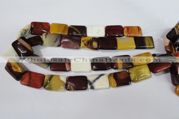 CMK267 15.5 inches 18*25mm rectangle mookaite gemstone beads