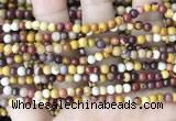 CMK345 15.5 inches 4mm round mookaite jasper beads wholesale