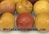 CMK362 15 inches 10mm faceted round mookaite beads wholesale