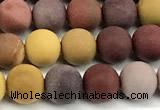 CMK377 15 inches 6mm round matte mookaite beads