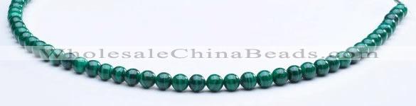 CMN03 A grade round 5mm natural malachite beads Wholesale