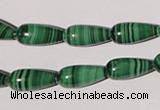 CMN220 15.5 inches 7*15mm teardrop natural malachite beads wholesale