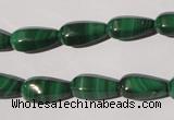 CMN230 15.5 inches 7*15mm faceted teardrop natural malachite beads