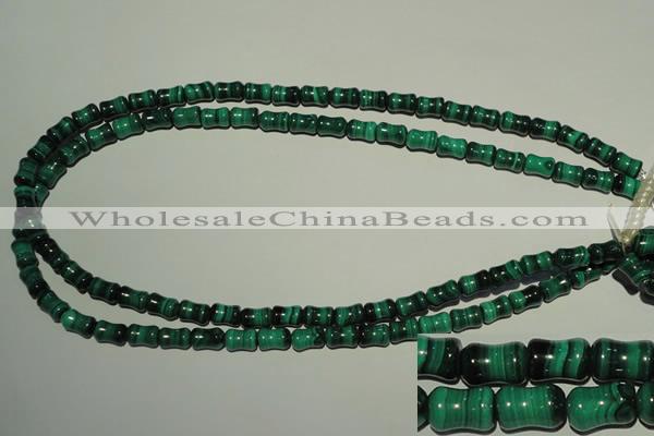 CMN232 15.5 inches 6*9mm bone natural malachite beads wholesale