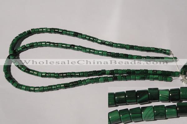 CMN235 15.5 inches 4*6mm heishi natural malachite beads wholesale