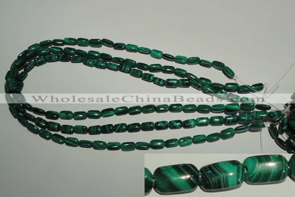 CMN301 15.5 inches 6*10mm rectangle natural malachite beads wholesale