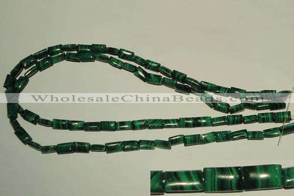 CMN311 15.5 inches 6*10mm rectangle natural malachite beads wholesale