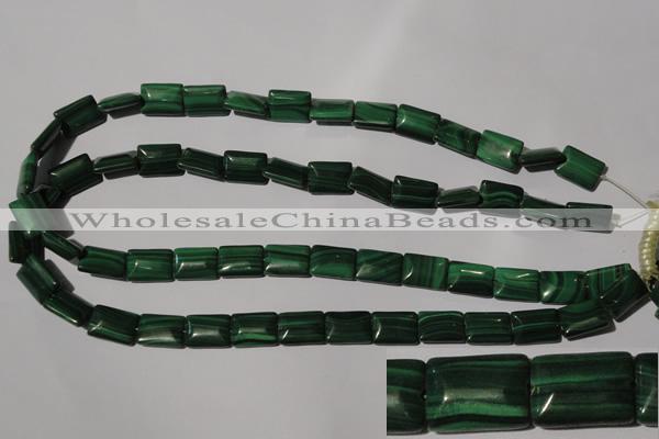 CMN314 15.5 inches 10*14mm rectangle natural malachite beads wholesale