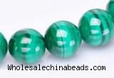 CMN39 AB grade 8mm round natural malachite beads Wholesale