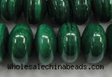 CMN402 15.5 inches 6*10mm rondelle natural malachite beads wholesale