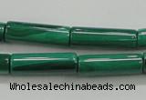 CMN411 15.5 inches 4*13mm tube natural malachite beads wholesale