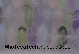 CMQ262 15.5 inches 5*12mm rondelle multicolor quartz beads