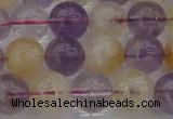 CMQ313 15.5 inches 10mm round citrine & amethyst beads wholesale