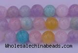 CMQ341 15.5 inches 6mm round mixed quartz gemstone beads