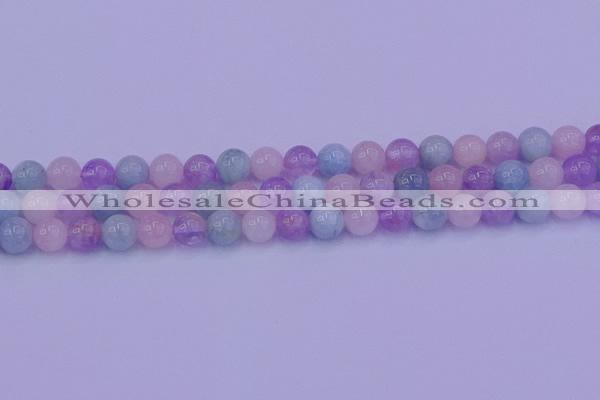 CMQ352 15.5 inches 8mm round mixed quartz beads wholesale