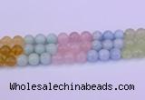 CMQ364 15.5 inches 12mm round rainbow quartz beads wholesale