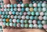 CMQ467 15.5 inches 8mm round mixed gemstone beads wholesale