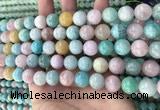 CMQ468 15.5 inches 10mm round mixed gemstone beads wholesale