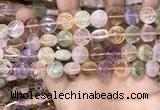 CMQ501 15.5 inches 12mm flat round colorfull quartz beads wholesale