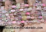 CMQ503 15.5 inches 8*8mm square colorfull quartz beads wholesale