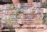 CMQ510 15.5 inches 12*16mm bone colorfull quartz beads