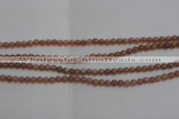 CMS1000 15.5 inches 4mm round AA grade moonstone gemstone beads