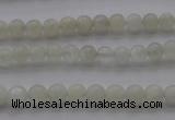 CMS1050 15.5 inches 4mm round grey moonstone beads wholesale