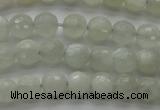 CMS1055 15.5 inches 6mm faceted round grey moonstone beads wholesale