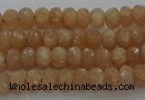 CMS1090 15.5 inches 4*6mm faceted rondelle moonstone beads