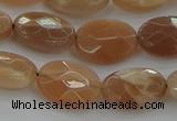 CMS1105 15.5 inches 10*14mm faceted oval moonstone gemstone beads