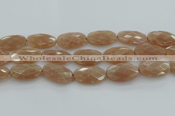 CMS1110 15.5 inches 20*30mm faceted oval moonstone gemstone beads