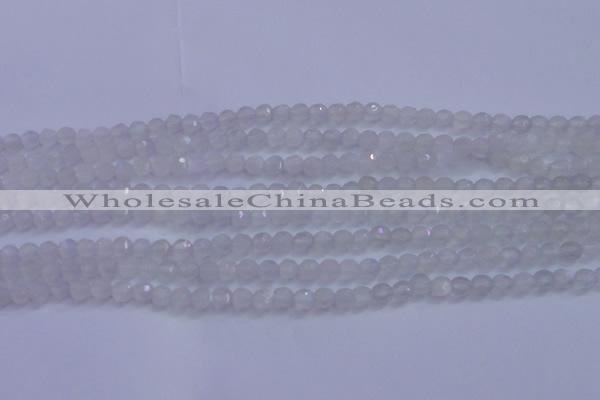 CMS1200 15.5 inches 4mm faceted round white moonstone beads