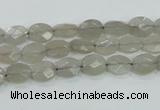 CMS131 15.5 inches 7*8mm faceted oval moonstone gemstone beads