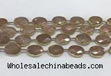 CMS1345 7.5 inches 13*18mm faceted oval moonstone beads