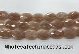 CMS1355 18*24mm - 20*25mm faceted octagonal moonstone beads