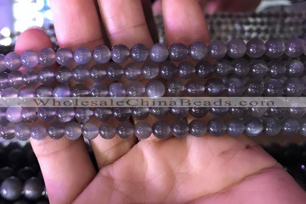 CMS1421 15.5 inches 6mm round black moonstone beads wholesale