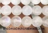 CMS1461 15.5 inches 6mm round white moonstone beads wholesale