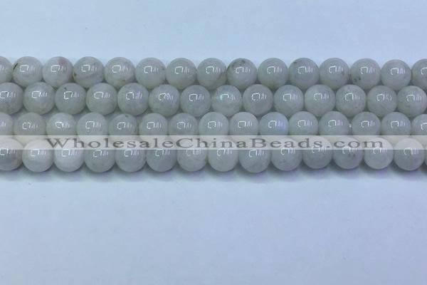 CMS1490 15.5 inches 6mm round white moonstone beads wholesale