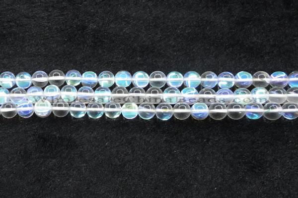 CMS1503 15.5 inches 10mm round synthetic moonstone beads wholesale